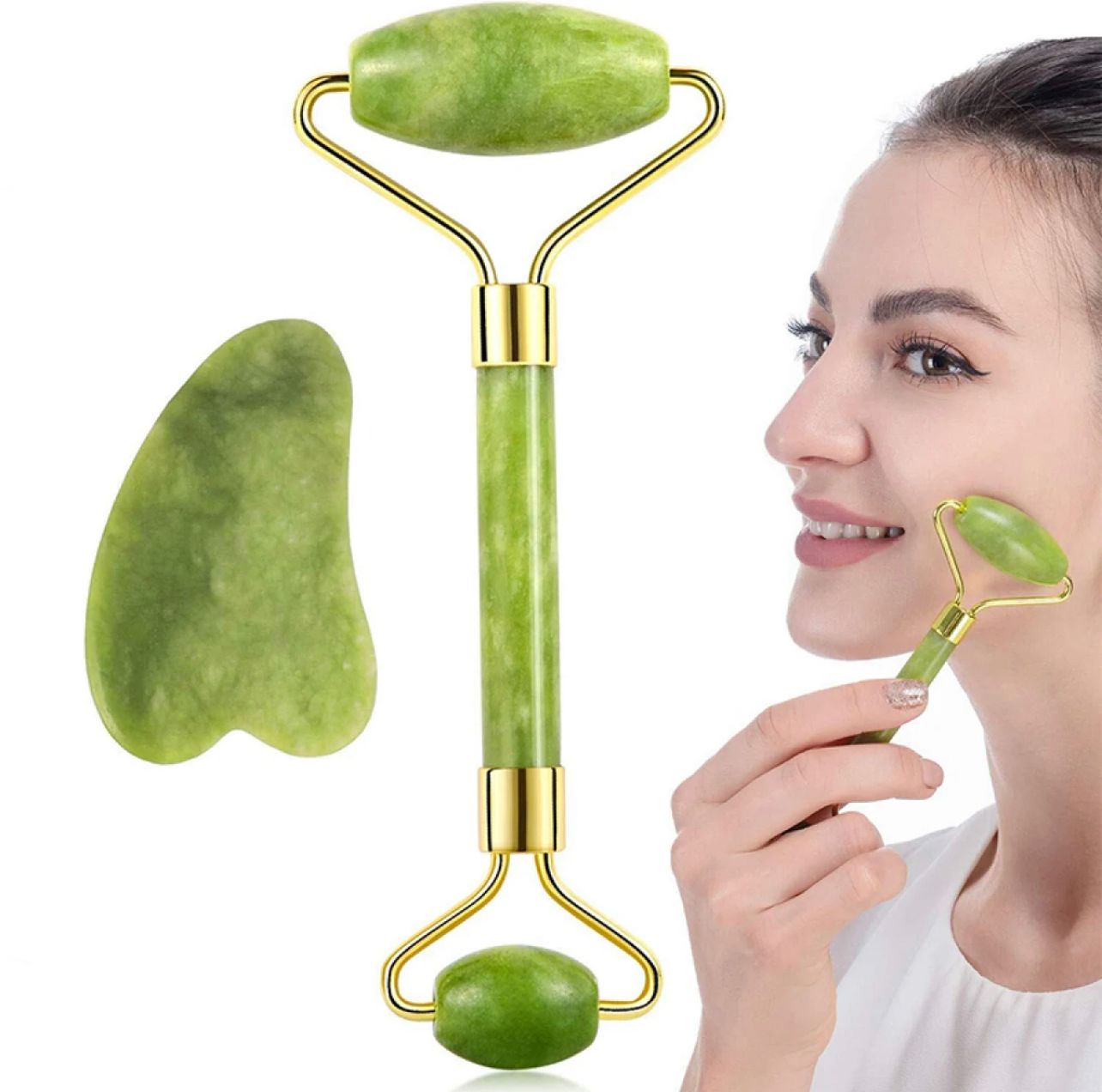 Marble Jade Gua Sha Roller