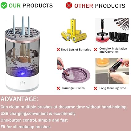Automatic Makeup Brush Cleaner Machine