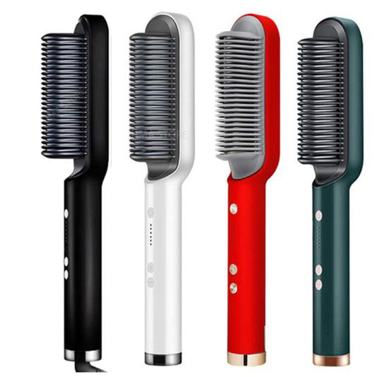 Electric Hair Straightening & Curling Brush