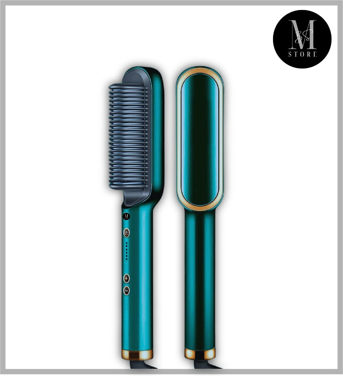 Electric Hair Straightening & Curling Brush