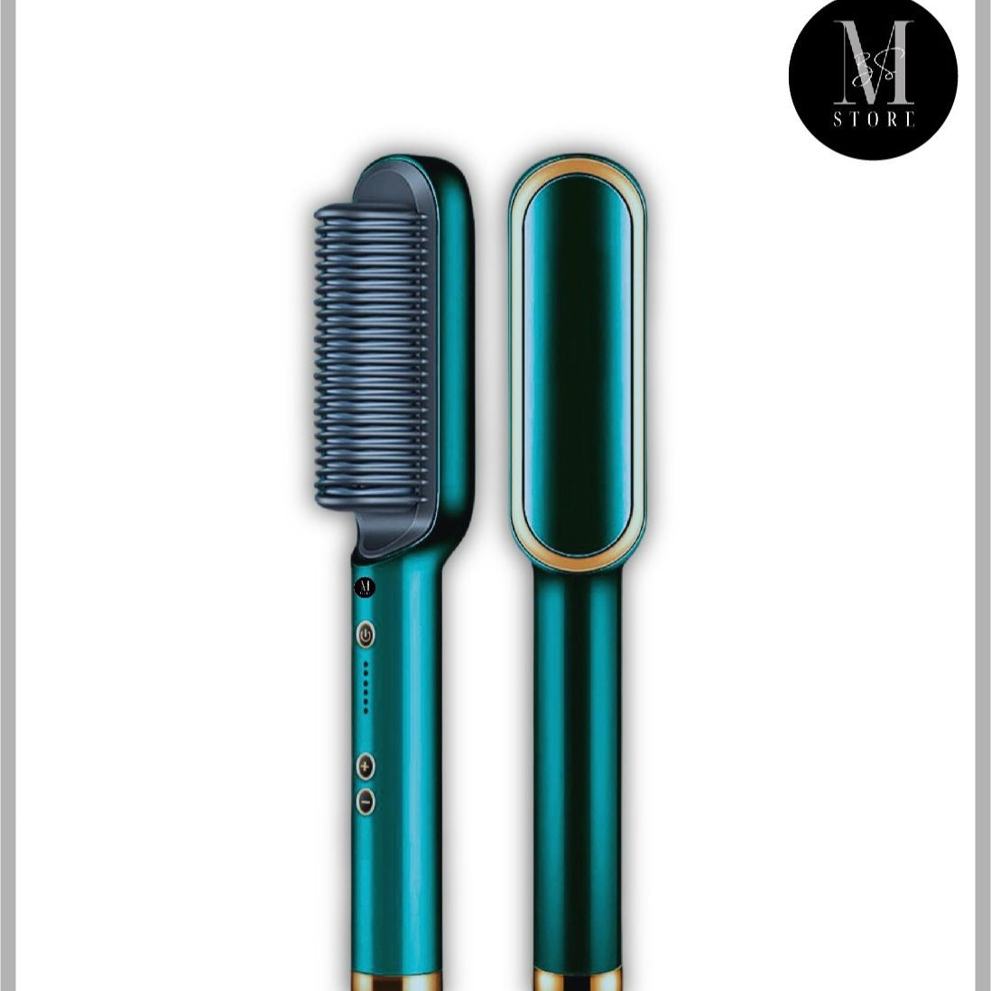 Electric Hair Straightening & Curling Brush