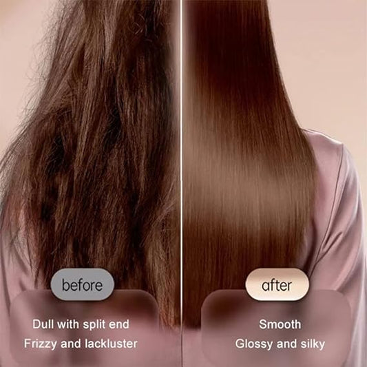 Electric Hair Straightening & Curling Brush