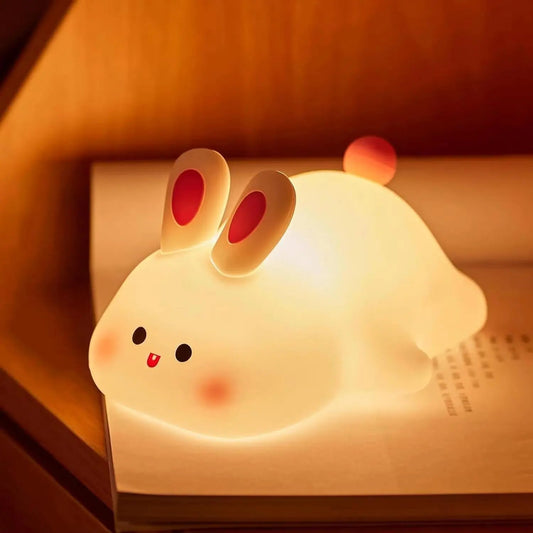 Cute Rabbit Silicone soft lamp