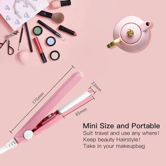 Mini Hair Straightener & Curler