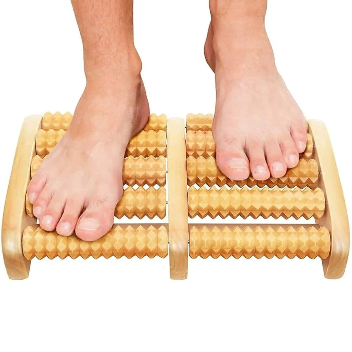 Traditional Wooden Roller Foot Massager