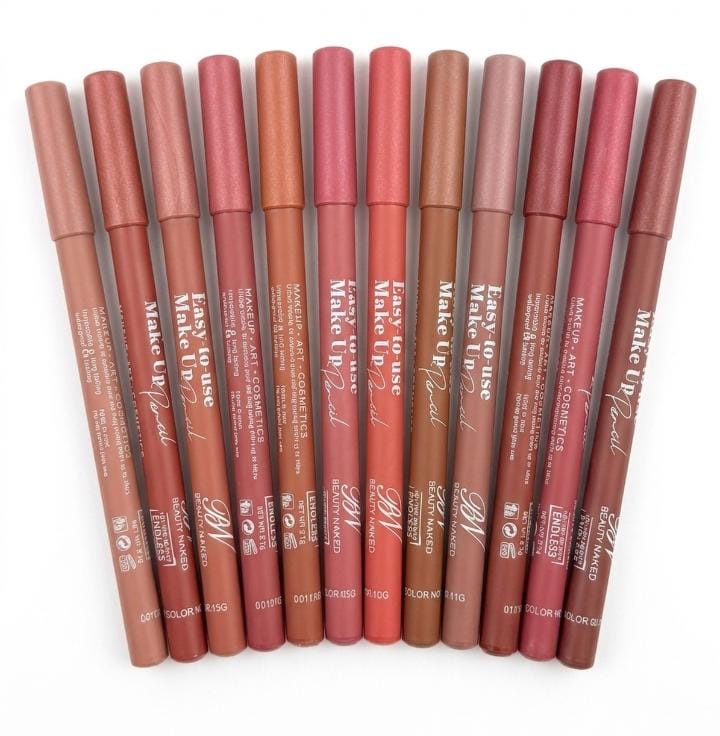 Nude Shades Lip Pencils 12 pack