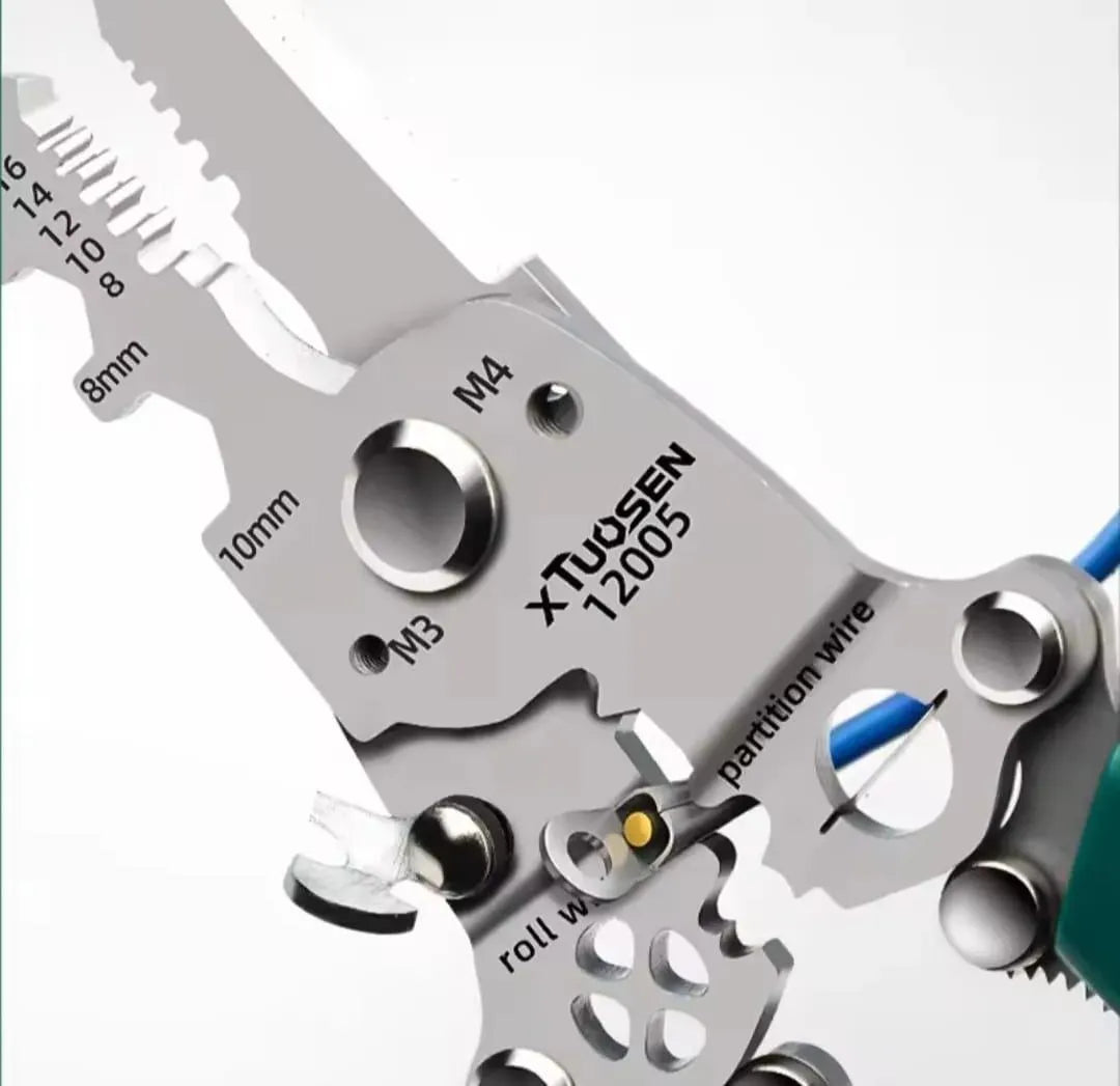 Professional Wire Stripper & Cutter Pliers - Multi-Function Tool