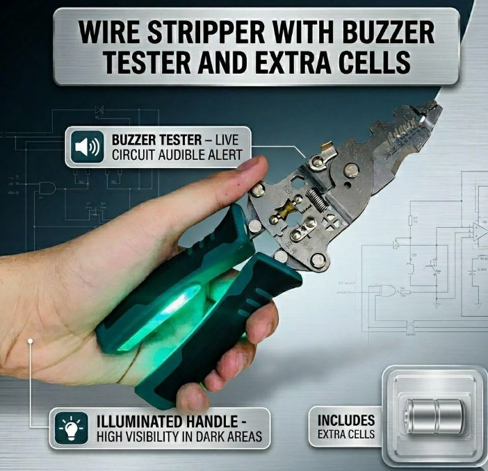Professional Wire Stripper & Cutter Pliers - Multi-Function Tool